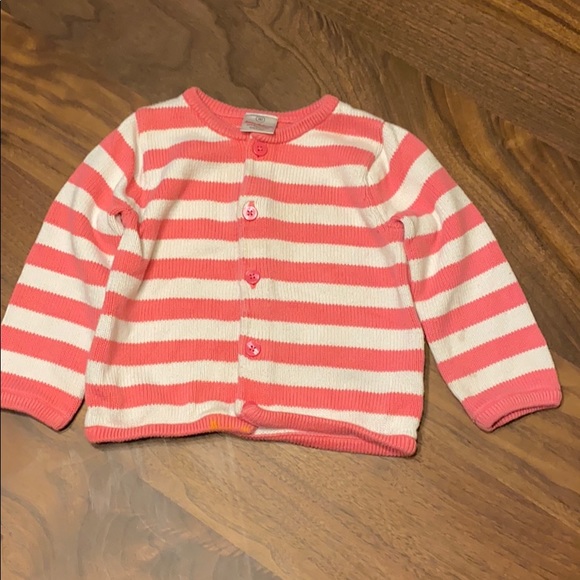 Hanna Andersson Sweater, Pink/White, Size 80 - Picture 2 of 8